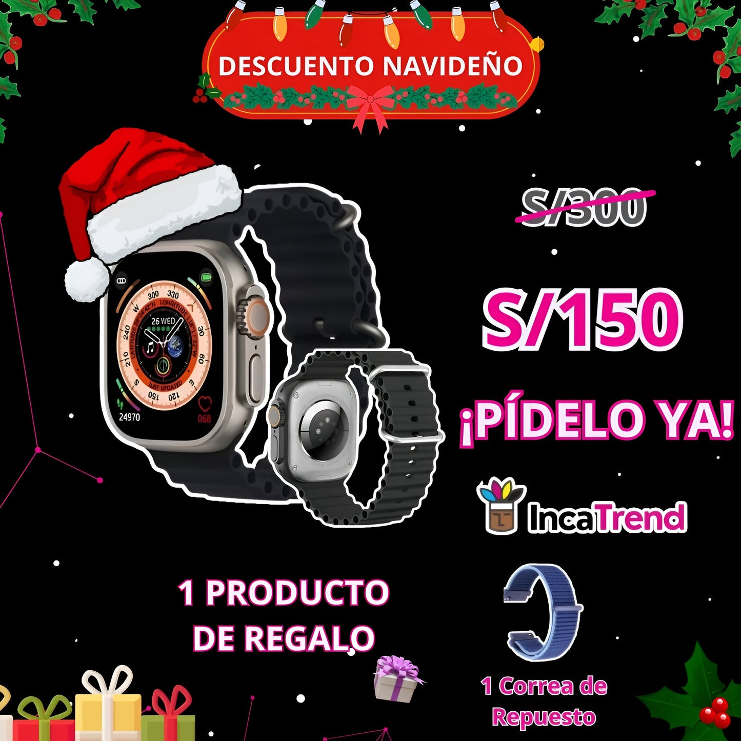 SmartWatch ULTRA PRO®️ + 1 Correa de Regalo