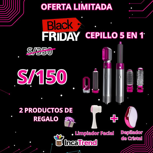 Cepillo Multifuncional 5 en 1 + 2 PRODUCTOS DE REGALO